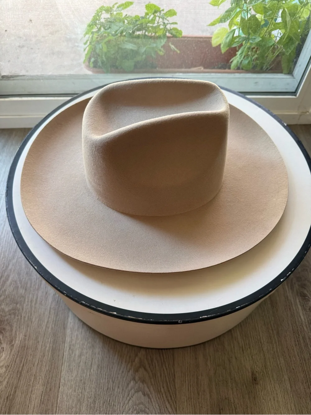 lack of color cassidy western flicked up brim wool cowboy hat size large NEW